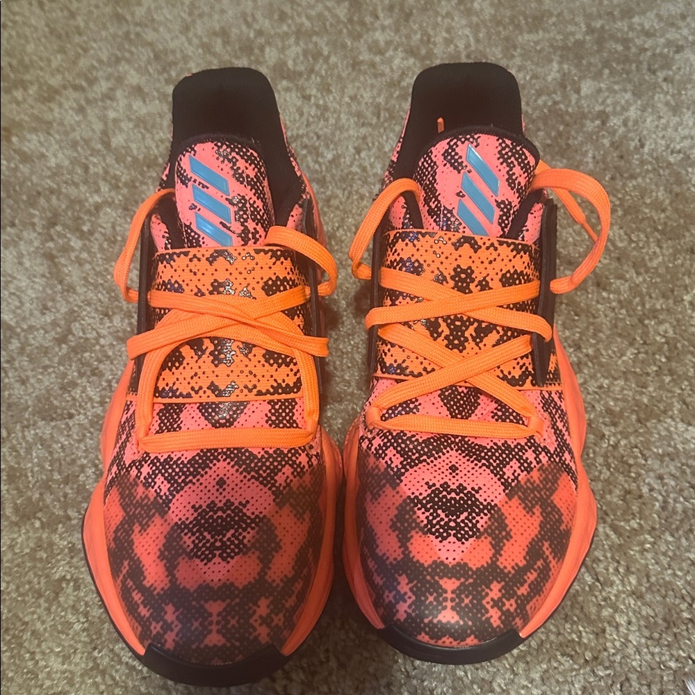 Adidas Vibrant Pink and Orange Sneakers